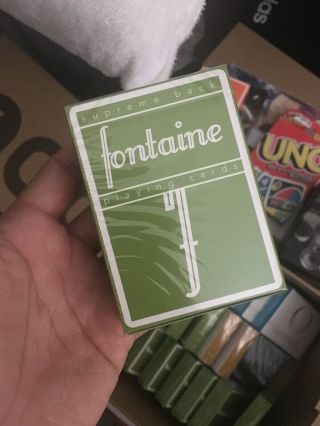 First Edition Green Fontaine Playing Cards Limited 1/5000. ,