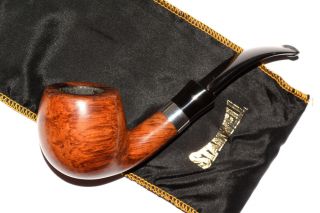 Stanwell 84 Silver Mounted Chubby Bent Briar Pipe Shape By Tom Eltang Pfeife