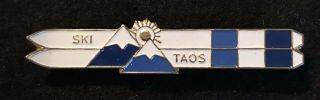 Taos Ski Valley Vintage Skiing Pin Mexico Resort Souvenir Travel Lapel