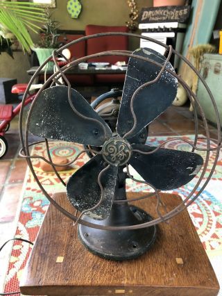 Vintage General Electric Ge Oscillating Fan 11 " Model 42x548