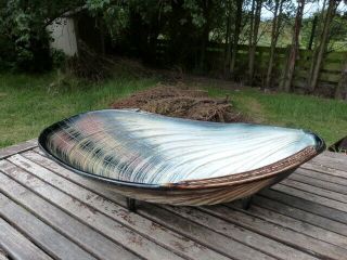 Stunning Rare Vintage 1960/70s Fruit Bowl Centre Piece In Form Of Giant Shell.
