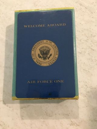 Welcome Aboard Air Force One Deck Playing Cards Us President Seal & Box