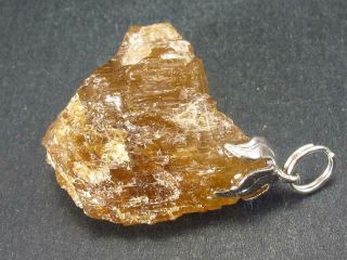 Large Herderite Crystal Pendant From Brazil - 1.  3 "