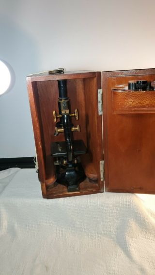 Antique Spencer Buffalo Usa Microscope 1930 