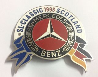 Car Badge - Sl Class 1998 Scotland Mercedes Benz Car Grill Badge Emblem Logos Meta