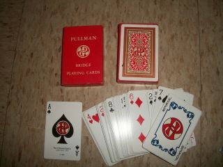 1948 Pullman Rr Railroad Deck Of Bridge Playing Cards Us Playing Card Co U1906