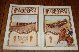 1910 Sherman County Oregon Railroad Navigation Southern Pacific Brochure Book
