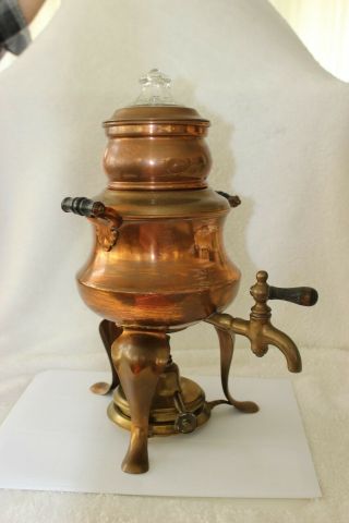 Antique Meteor Copper Coffee Percolator/manning & Bowman Co.  Ct,  Usa Vintage