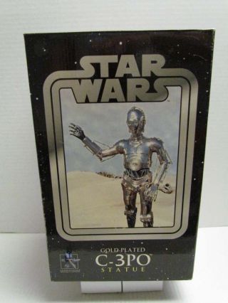 Star Wars Gentle Giant C - 3po 1/6 Gold Plated Statue Maquette Mib Very Low 167