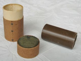 Rare Pioneer Brown Wax Phonograph Cylinder Record Stars And Stripes March