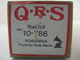 Rosanna - Qrs Player Piano Roll 10 - 786 - No Damage