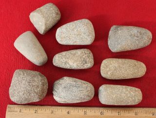 (9) Small Neolithic Stone Celts Group 2