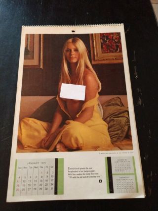 1970 Playboy Playmate Calendar No Sleeve