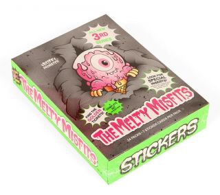 Full Case Of 24 Packs Of Melty Misfits Series 3 Buff Monster Trading Cards