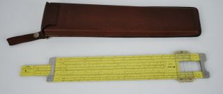 Vintage 1960 Pickett N 3 - Es Power Log Exponential Log Log Slide Rule W Case