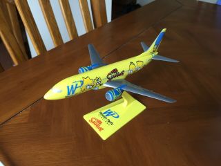 Western Pacific Airlines 737 - 300 Plastic Model In The Simpsons Livery