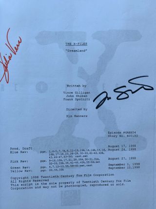 X - Files Dreamland Script And Slide