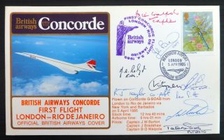 Gb 1985 Concorde 1st Flight London To Rio See Below Bm238
