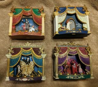 Carlton Cards Phantom Of The Opera Musical Ornaments 1999,  2000,  2001 & 2002