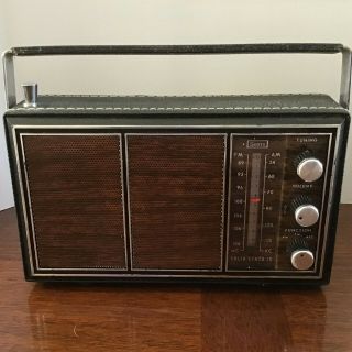 Vintage Sears 10 Transistor Am/fm Portable Radio Hong Kong Made