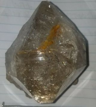 Huge 9.  4cm Herkimer Diamond Quartz Crystal Mineral Display Specimen Rainbows