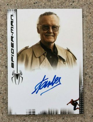 Spider - Man 2 3 Stan Lee Autograph Auto The Movie Card