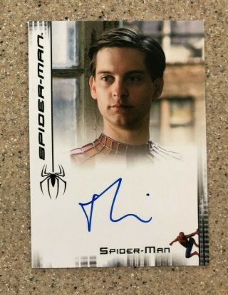 Spider - Man 2 3 Tobey Maguire As Spider - Man Autograph Auto The Movie Card