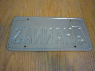 Vintage California personalized license plate 4 HANNAS 2