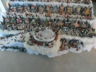Christmas Village - Over 45 Houses,  Hundreds of Horse Carriges,  People,  Trees,  Etc 2
