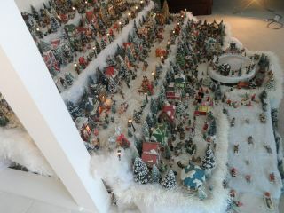 Christmas Village - Over 45 Houses,  Hundreds of Horse Carriges,  People,  Trees,  Etc 4