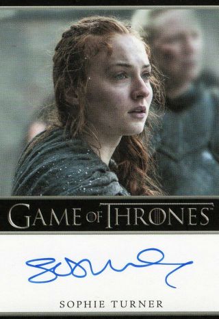Game Of Thrones Season 7 - Autograph Trading Card - Sophie Turner As Sansa Stark