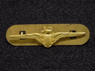 British Imperial Airways Pilot Wings W/ Backplate & Pin 1920 - 30s