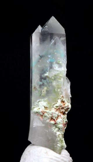 RARE Ajoite Quartz Crystal Cluster Mineral Specimen Messina Copper Mine S.  Africa 4