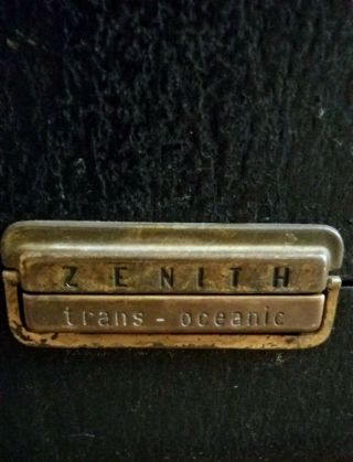 Zenith Trans Oceanic AM Shortwave L 600 1950 ' s 4