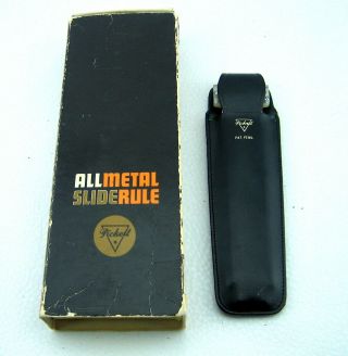 Pickett Vintage 6 In Metal Slide Rule Leather Case Instructions N1006 - T Trig