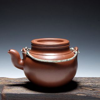 Oldzisha - Massive Chinese Yixing Zisha Pottery Old 1000cc Egg Teapot