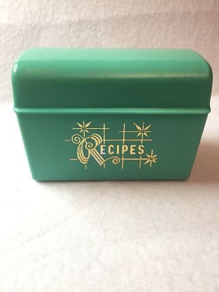 50’s Mid Century Lustro Ware Recipe Box