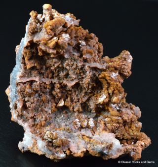 Tsumeb Minerals Quartz Crystals On Dolomite And Small Wulfenite 77mm 94 Gr
