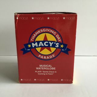 Macy’s Thanksgiving Day Parade Musical Waterglobe ⭐️ Limited Edition ⭐️ 2012 4