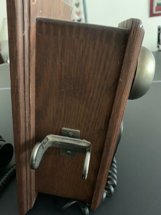 Wooden Wall Phone Rotary Dial - Western Electric Bell Telephone Model 951A1 - 3 5