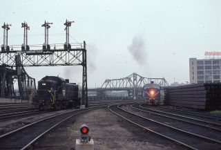 Slide D&h Delaware And Hudson Alco Pa With Amtrak Rs - 3 Boston,  Ma 1978