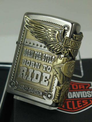 Harley Davidson Zippo Japan Limited 3 Faces Continuous Processing Silver F/s