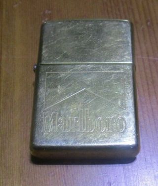 Zippo Lighter Marlboro Brass
