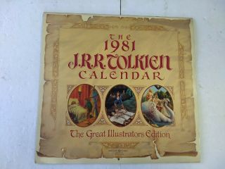 J.  R.  R.  Tolkien Calendar 1981 Lord Of The Rings Great Illustrators Edition