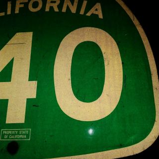 Vintage Distressed California Highway Sign Highway 140 27 x 25 Inch 3