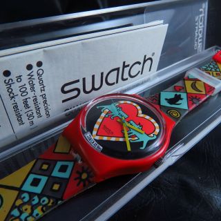 Swiss Made Swatch Special Pop Art Quartz Men Watch/w Box
