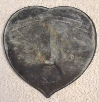 Vintage Metal Heart Shaped Souvenir From Lookout Mountain Tennessee - 1918 Rare 3