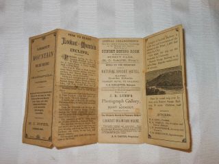 Antique 1887 Brochure Lookout Mountain Incline Railway Chattanooga Tenn 5