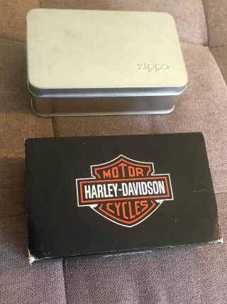 Zippo Lighter Harley Davidson Viking Keychain Solid Brass Gift Set 110 HD110 5