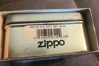 Zippo Lighter Harley Davidson Viking Keychain Solid Brass Gift Set 110 HD110 6